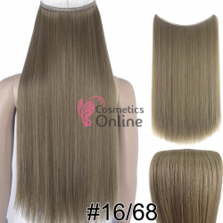 Extensie de par Flip-In, pe Guta dreapta delux dubla de 60 cm Cod MW80061668 Saten cu Blond Ash Mixt